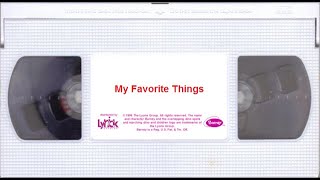 Barney  My Favorite Things 1998 VHS [upl. by Oratnek163]