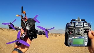 Eachine Wizard X220 FPV Racer Drone Flight Test Review [upl. by Odnamra983]