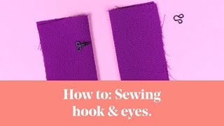 How To Sewing Hook amp Eyes [upl. by Dorthea870]