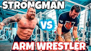 Strongman VS Arm wrestler Ft Devon Larratt [upl. by Daile265]