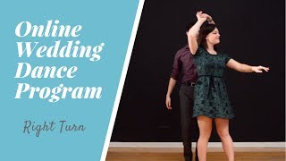 How to Dance at a Wedding  Simple Turn Tutorial [upl. by Eeuqram]