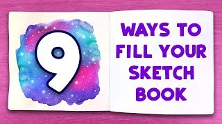 9 EASY DOODLES TO FILL YOUR SKETCHBOOK [upl. by Ephraim]