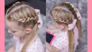 TRENZAS FACILES PARA NIÑAS  PEINADOS PARA LA ESCUELA [upl. by Marylynne619]