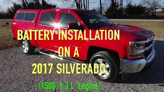 2017 Silverado Battery Replacement  How to Install [upl. by Jola]