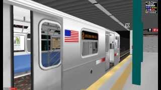 OpenBVE R142A 2 Train At Time Square42St [upl. by Direj]