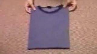 Japanese way of folding Tshirts [upl. by Maxia800]