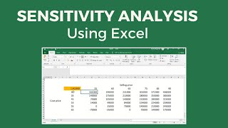 Sensitivity Analysis using MS Excel  Fully Explained [upl. by Niwri]