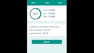 RAM Booster amp Cache Cleaner for Android [upl. by Nannaihr247]