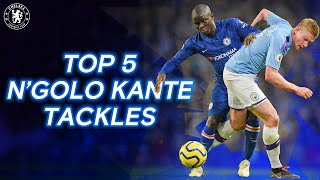 Ngolo Kantes Defensive Masterclass  Top 5 Tackles [upl. by Chavey]