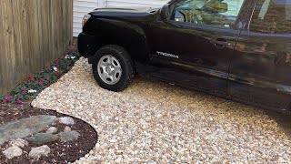 How to make a gravel parking area the cheap and easy way [upl. by Otter]