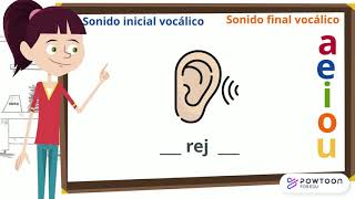 Sonido inicial y final vocálico [upl. by Lehplar793]