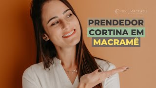 PRENDEDOR DE CORTINA MACRAME [upl. by Beker236]