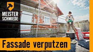 Fassade verputzen  HORNBACH Meisterschmiede [upl. by Anelaf]