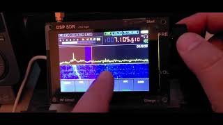 Chinese DSP SDR Malahit Clone basic operations tuning around 40 meter amateur radio band Shortwave [upl. by Capone]