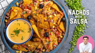 Nachos Cheese Sauce amp Mexican Salsa Recipe at Home  Italian Style Snacks  Cheesy Nachos [upl. by Milore]