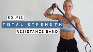 50 MIN FULL BODY RESISTANCE BAND Workout  Strength  Hypertrophy  Build amp Burn  Banded Workout [upl. by Aisayt695]