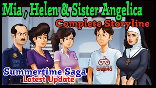 MiaHelen amp Sister Angelica Full Walkthrough  Summertime saga 0201  Complete Storyline [upl. by Zakarias]