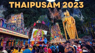 THAIPUSAM IN BATU CAVES MALAYSIA 2023  THE KAVADI [upl. by Aknayirp]