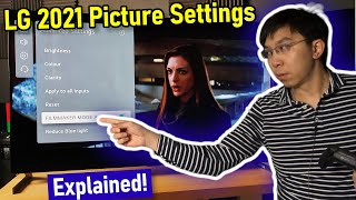 LG 2021 OLED TV C1 G1 Picture Settings Explained  Big Changes [upl. by Palecek]