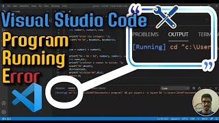 How to Run program In VS Code Terminal  VS Code Terminal not working CC [upl. by Zzabahs]