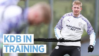 KDB BACK IN TRAINING  Man City Training [upl. by Werby328]