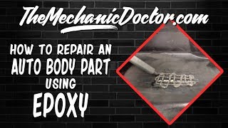 How To Repair A Cracked Plastic Auto Body Part With Epoxy [upl. by Warfourd]