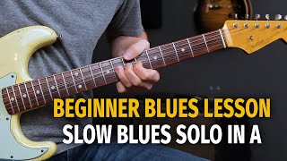 Learning to Solo over a 12 Bar Blues in the Key of A  BeginnerIntermediate Level [upl. by Anaugahs]