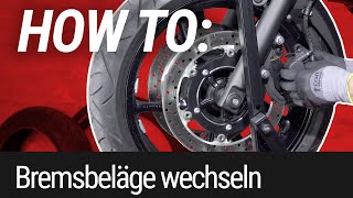 HOW TO Bremsbeläge wechseln am Motorrad [upl. by Rolo654]