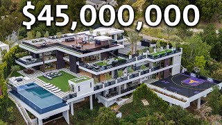 Inside a 45000000 Los Angeles Modern MEGA MANSION [upl. by Crist]