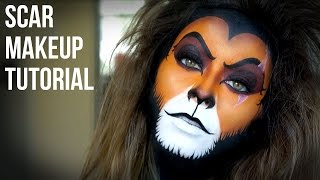 Lion Kings Scar Makeup Tutorial [upl. by Hew]