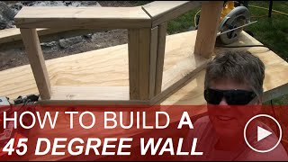 How to Frame a 45 Degree Angle Wall [upl. by Adyeren30]