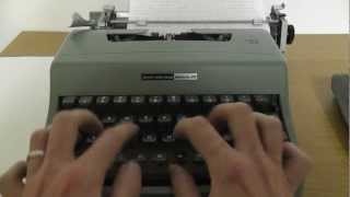 Typing a Letter with an Olivetti Typewriter for ASMR amp Relaxation [upl. by Liew560]