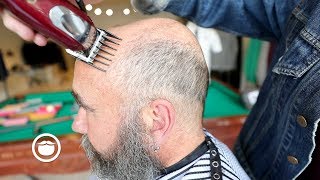 The Best Haircut for Balding Men  CxBB VIP [upl. by Ardnohsed]