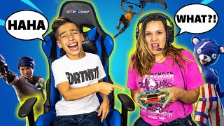 TEACHING My MOM How to Play FORTNITE BAD IDEA  Royalty Gaming [upl. by Deelaw]