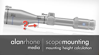 Scope Mounting  A Quick Mount Height Calculation [upl. by Yenots]