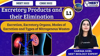 Sankalp Excretory Products and their Elimination L1  NEET Toppers  Garima G [upl. by Orvil]