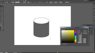 Adobe Illustrator CS6 make a cylinder [upl. by Ashia]