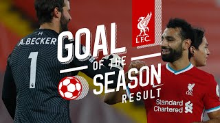 Liverpools Goal of the Season result  Top 5 Goals 202021 [upl. by Silvan]