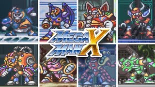 Mega Man X  All Bosses Mega Man X Legacy Collection 1  2 [upl. by Marucci546]