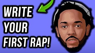 How To Write A Rap Your First Verse In Under 11 Minutes StepByStep [upl. by Goraud]