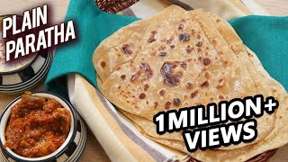 Plain Paratha Recipe  Homemade Paratha Recipe  Paratha Recipe Indian  How To Make Paratha  Ruchi [upl. by Ygief]