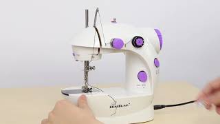 How to operate mini sewing machine  HAITRAL sewing machine [upl. by Havens86]