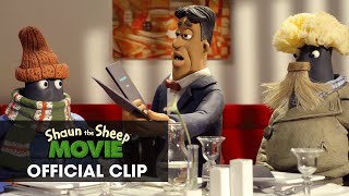 Shaun The Sheep Movie Official Clip – “Restaurant” [upl. by Michigan]