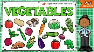 LOS VEGETALES EN INGLÉS Y ESPAÑOL  VEGETABLES IN ENGLISH  ALIMENTOS EN INGLÉS CON PRONUNCIACIÓN [upl. by Avik]