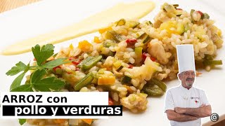 Arroz con pollo y verduras  Cocina Abierta de Karlos Arguiñano [upl. by Brigham113]