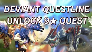 How to unlock the Deviant Questline and 9★ Quest  Monster Hunter Stories 2 [upl. by Young]