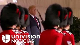 La reina Isabel II recibe a Donald Trump [upl. by Isma]