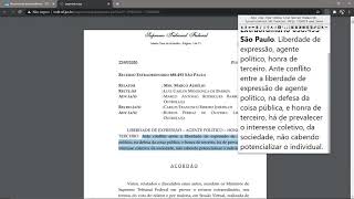 Referência de JURISPRUDÊNCIA de acordo com as normas da ABNT [upl. by Gnet830]