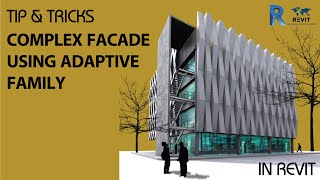 TIP amp TRICKS  Adaptive Component Facade in Revit [upl. by Kidder310]