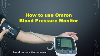 Omron blood pressure monitor how to use [upl. by Warthman297]